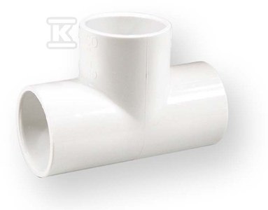 TRÓJNIK RÓWNOPRZELOTOWY KW/KW/KW PVC 2 TRÓJNIK RÓWNOPRZELOTOWY KW/KW/KW PVC 2