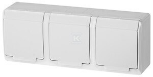 GN.3X2P+Z N/T IP44 BIAŁE HERMES