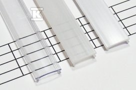 KLOSZ DO PROFILU LED WCISK.202CM MROŻON KLOSZ DO PROFILU LED WCISK.202CM MROŻON