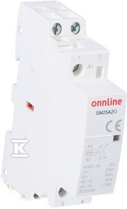 STYCZNIK MOD.2NO 25A 230V ONNLINE STYCZNIK MOD.2NO 25A 230V ONNLINE