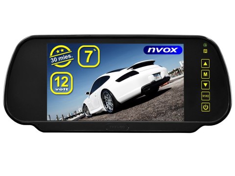 Monitor lcd 7cali w lusterku wstecznym 12v usb sd Monitor lcd 7cali w lusterku wstecznym 12v usb sd
