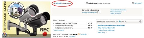 Atrapa kamery tubowej, diody IR LED, srebrna, IR9000S Atrapa kamery tubowej, diody IR LED, srebrna, IR9000S