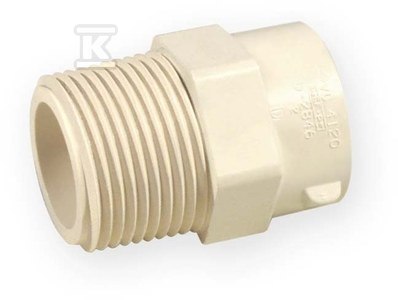 ZŁĄCZKA WKRĘTNA KW/GZ 1 PVC-C ZŁĄCZKA WKRĘTNA KW/GZ 1 PVC-C