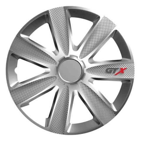 Kołpak samochodowy carbon srebrny gtx 16" cali Kołpak samochodowy carbon srebrny gtx 16" cali