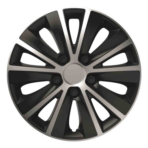 Kołpak samochodowy czarno srebrny rapide 16" cali Kołpak samochodowy czarno srebrny rapide 16" cali