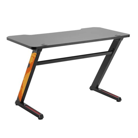 Biurko gamingowe czarne NanoRS RS120 50kg max, wysokość 750mm Biurko gamingowe czarne NanoRS RS120 50kg max, wysokość 750mm