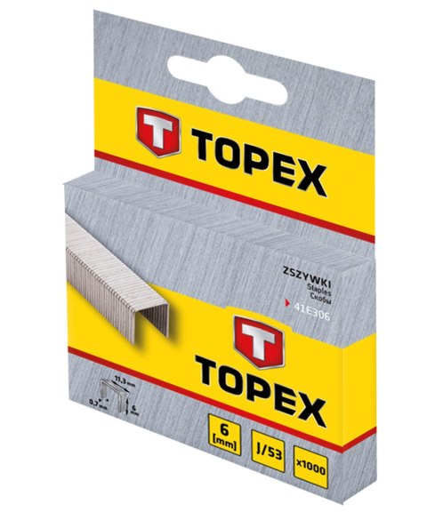 Zszywki typ J, 6 mm, 1000 szt. Zszywki typ J, 6 mm, 1000 szt.