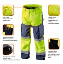 Spodnie robocze ostrzegawcze softshell, żółte, rozmiar XXL