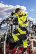 Spodnie robocze ostrzegawcze softshell, żółte, rozmiar XXXL