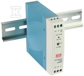 ZASIL.NA SZYNĘ DIN 20W 24V 1A ZASIL.NA SZYNĘ DIN 20W 24V 1A