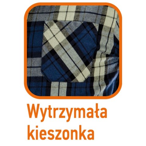 Koszula flanelowa granatowo-oliwkowo-czarna, rozmiar S Koszula flanelowa granatowo-oliwkowo-czarna, rozmiar S