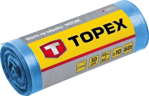 Worki na odpady 120 L, niebieskie, 40 mic Worki na odpady 120 L, niebieskie, 40 mic