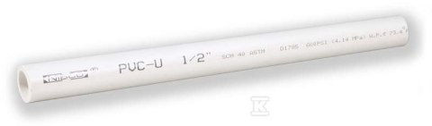 RURA CIŚNIENIOWA SCH 40 PVC 1/2 RURA CIŚNIENIOWA SCH 40 PVC 1/2