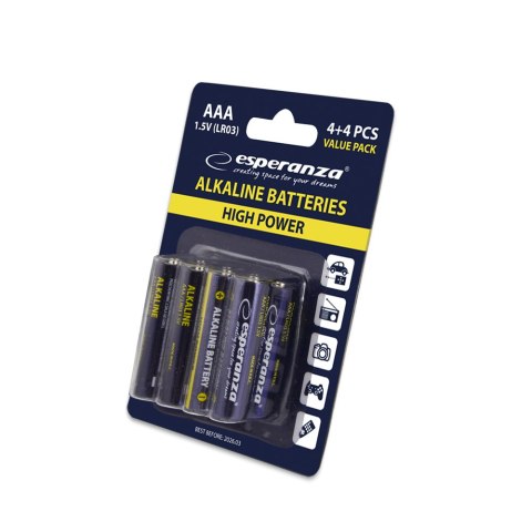 EZB104 Esperanza baterie alkaliczne aaa 8szt blister EZB104 Esperanza baterie alkaliczne aaa 8szt blister