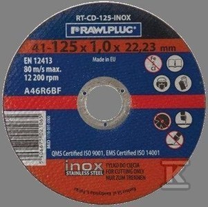 TARCZA INOX 115X1.0X22 TARCZA INOX 115X1.0X22