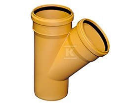 TRÓJNIK PVC 110X110/45 KAN ZEW TRÓJNIK PVC 110X110/45 KAN ZEW