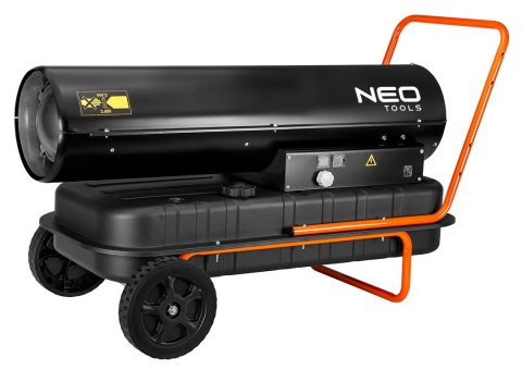 Nagrzewnica olejowa 50kW, zbiornik 50l, kółka Nagrzewnica olejowa 50kW, zbiornik 50l, kółka