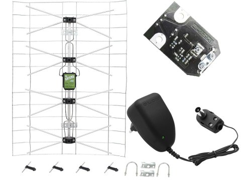 0521# Antena siatkowa+zasilacz+swa 6000