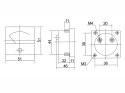 94995# Miernik analogowy amperomierz kwadrat 15a + bocznik