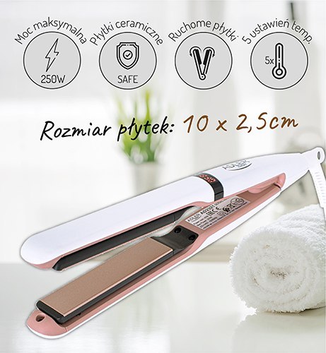 AD 2321 Prostownica - ceramiczna z kontrolą temperatury AD 2321 Prostownica - ceramiczna z kontrolą temperatury