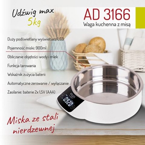 AD 3166 Waga kuchenna z misą AD 3166 Waga kuchenna z misą