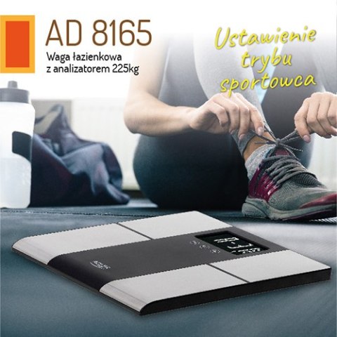 AD 8165 Waga łazienkowa z analizatorem - 225kg AD 8165 Waga łazienkowa z analizatorem - 225kg