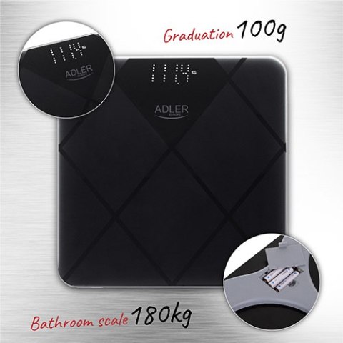 AD 8169 Waga łazienkowa - 180 kg AD 8169 Waga łazienkowa - 180 kg