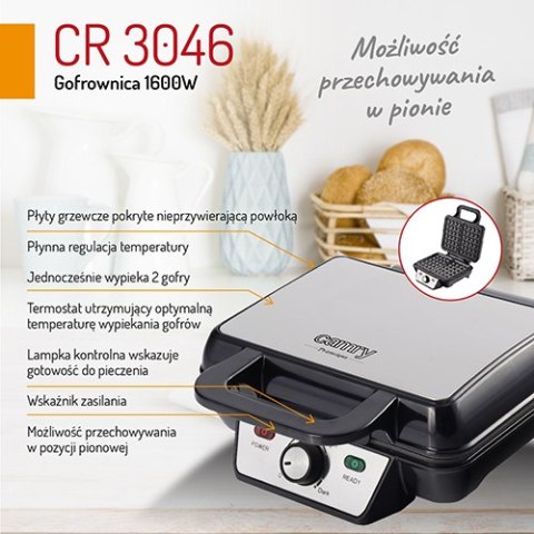 CR 3046 Gofrownica 1600w CR 3046 Gofrownica 1600w