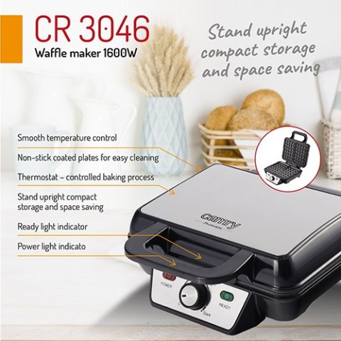 CR 3046 Gofrownica 1600w CR 3046 Gofrownica 1600w
