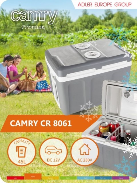 CR 8061 Lodówka turystyczna 40 l | zasilanie ac/dc CR 8061 Lodówka turystyczna 40 l | zasilanie ac/dc