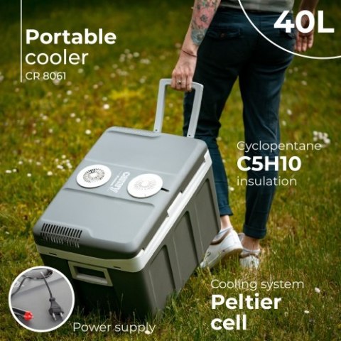 CR 8061 Lodówka turystyczna 40 l | zasilanie ac/dc CR 8061 Lodówka turystyczna 40 l | zasilanie ac/dc