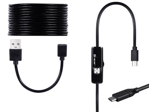 Kamera endoskopowa Tracer HardWire 5M 7MM LED USB (USB-C) Kamera endoskopowa Tracer HardWire 5M 7MM LED USB (USB-C)