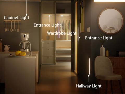 Lampka LED TRACER "M" magnetyczna z czujnikiem PIR 600 mAh Lampka LED TRACER "M" magnetyczna z czujnikiem PIR 600 mAh