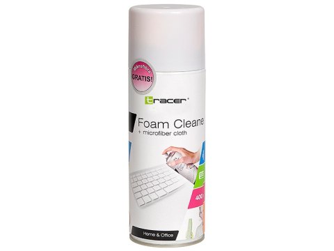 Pianka czyszcząca TRACER Plastic 400 ml + microfibre Pianka czyszcząca TRACER Plastic 400 ml + microfibre