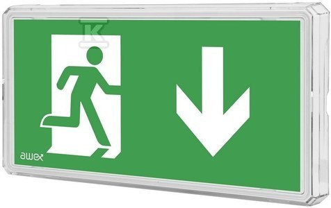 OPR.EXIT IP65 LED 1W 1H 2-ZAD.AT OPR.EXIT IP65 LED 1W 1H 2-ZAD.AT