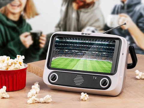 Stojak na telefon z głośnikiem BT TRACER TV79 - FM, USB, Powerbank Stojak na telefon z głośnikiem BT TRACER TV79 - FM, USB, Powerbank