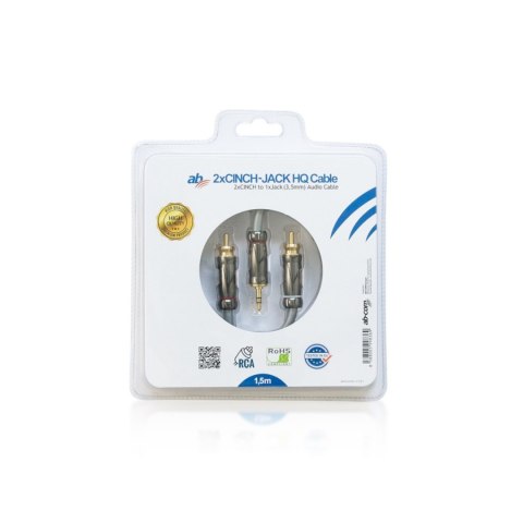 Kabel AB HQ JACK-CINCH 1,5m Kabel AB HQ JACK-CINCH 1,5m