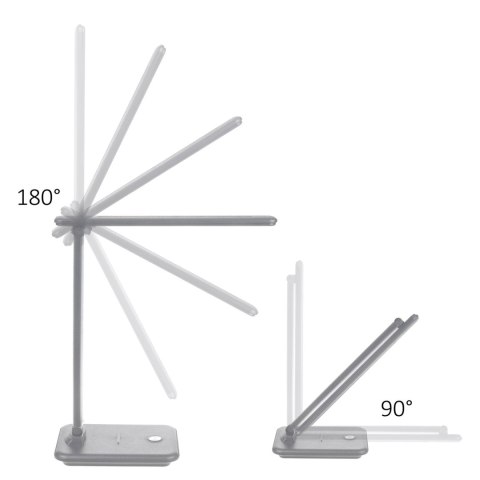 Lampka biurkowa LED Maclean, max. 9W, 220-240V AC, możliwość zmiany barwy, ściemnialna, ładowarka bezprz., 450lm, MCE616 W Lampka biurkowa LED Maclean, max. 9W, 220-240V AC, możliwość zmiany barwy, ściemnialna, ładowarka bezprz., 450lm, MCE616 W