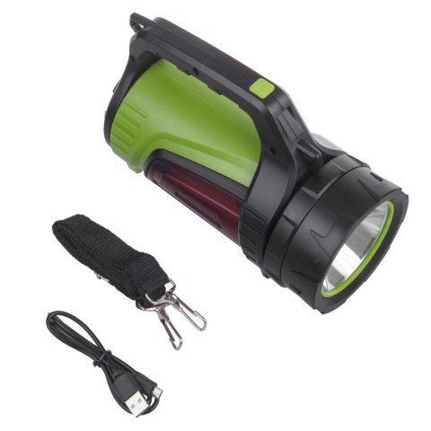 Latarka LED 3w1 Maclean, funkcja powerbanku, 3 tryby świecenia, 5W XM-L-T6, Cold White 6500K, 3,7V 3x18650, 4500mAh, MCE345 Latarka LED 3w1 Maclean, funkcja powerbanku, 3 tryby świecenia, 5W XM-L-T6, Cold White 6500K, 3,7V 3x18650, 4500mAh, MCE345