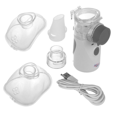Przenośny / podręczny bezprzewodowy inhalator nebulizator Promedix, zestaw, maski, PR-835 Przenośny / podręczny bezprzewodowy inhalator nebulizator Promedix, zestaw, maski, PR-835