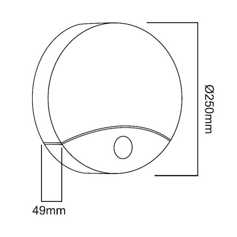 Lampa LED z czujnikiem ruchu Maclean, na podczerwień, kolor biały, 10W, IP44, barwa naturalna biała (4000K), 900lm, MCE357 W Lampa LED z czujnikiem ruchu Maclean, na podczerwień, kolor biały, 10W, IP44, barwa naturalna biała (4000K), 900lm, MCE357 W
