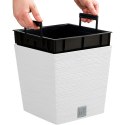 Doniczka FURU SQUARE LOW DFS240 - biały