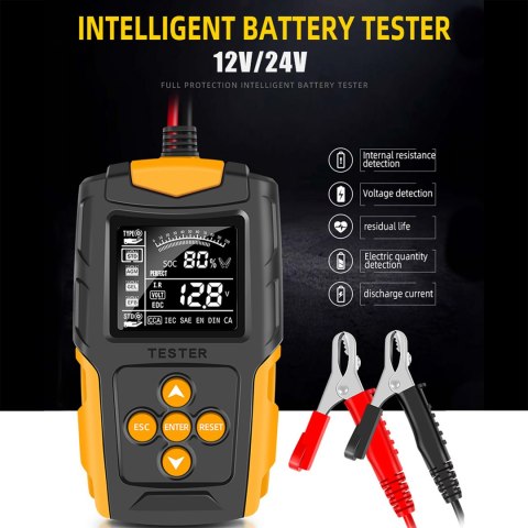 Cyfrowy tester akumulatorów 12/24V E6150 Cyfrowy tester akumulatorów 12/24V E6150