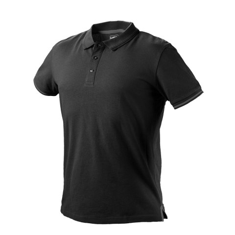 Koszulka polo DENIM, czarna, rozmiar L Koszulka polo DENIM, czarna, rozmiar L