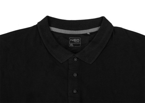 Koszulka polo DENIM, czarna, rozmiar S Koszulka polo DENIM, czarna, rozmiar S