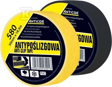 TAŚMA ANTYPOŚLIZGOWA CZARNA 25MMX18,3M TAŚMA ANTYPOŚLIZGOWA CZARNA 25MMX18,3M