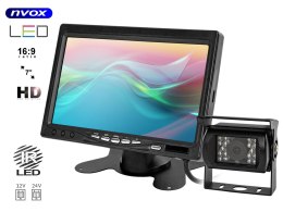 Monitor samochodowy lcd 7cali kamera z diodami ir i czujnikami parkowania