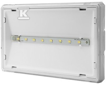 OPR.EXIT S IP65 LED 1W 1H 1-ZAD. AT BIA?
