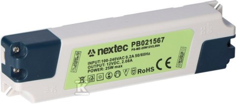 ZASILACZ LED IP20 12V 2,08A 25W ZASILACZ LED IP20 12V 2,08A 25W