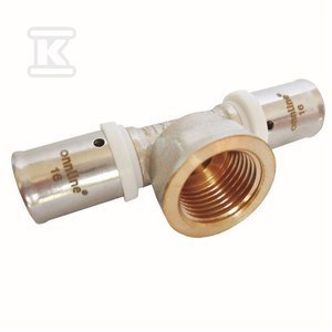 TRÓJNIK ZAPRASOWYWANY GW 25MM X 1/2" TRÓJNIK ZAPRASOWYWANY GW 25MM X 1/2"